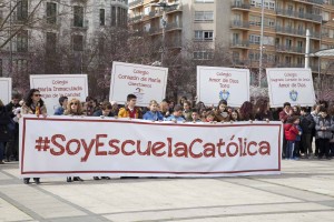 Acto común de centros en el Día de Escuelas Católicas Castilla y León 2017 en Zamora