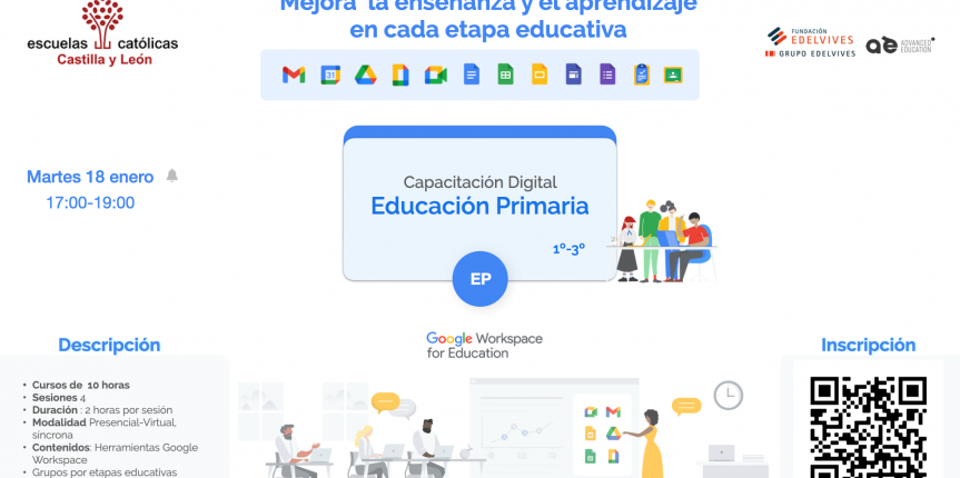 Capacitación Digital Google Workspace para 1º, 2º y 3º Educación Primaria