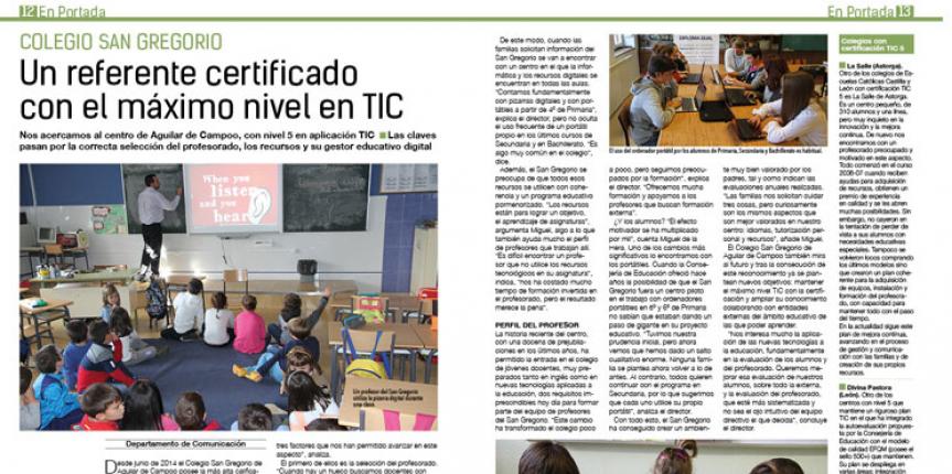 Ya disponible el número 27 de la revista ‘Educamos en Castilla y León’